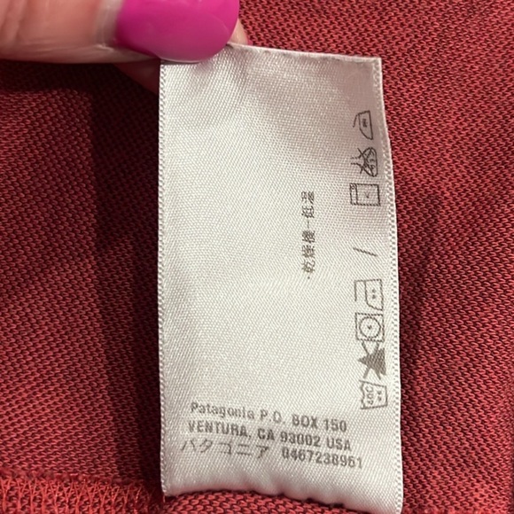 Patagonia women’s red organic cotton blend zip up hoodie size Medium - Picture 8 of 8